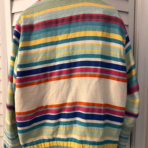 Colorful Striped Zip-Up Jacket - Picture 2 of 3